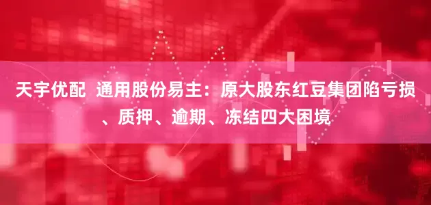 天宇优配  通用股份易主：原大股东红豆集团陷亏损、质押、逾期、冻结四大困境