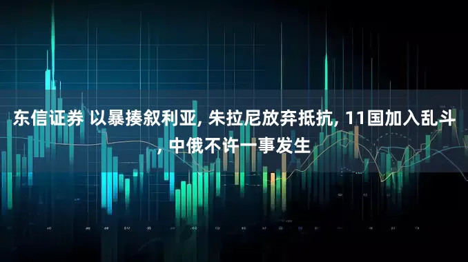 东信证券 以暴揍叙利亚, 朱拉尼放弃抵抗, 11国加入乱斗, 中俄不许一事发生